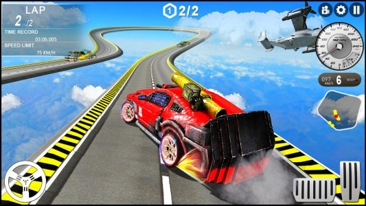اسکرین شات 5 برنامه Impossible Race: Car Stunts 3D