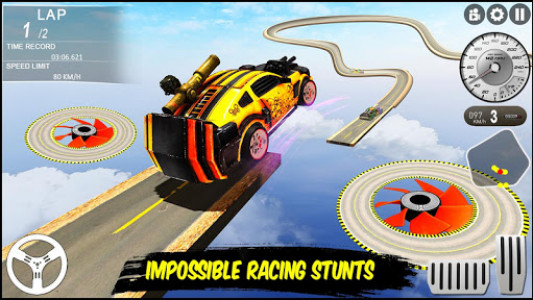 اسکرین شات برنامه Impossible GT Racing Car Stunt - Ramp Car Stunts 4
