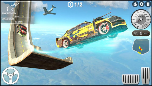 اسکرین شات 3 برنامه Impossible Race: Car Stunts 3D