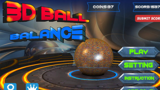 اسکرین شات بازی 3D Ball Balance 1