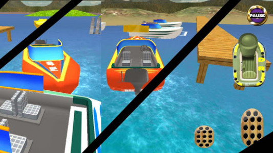 اسکرین شات بازی 3D Boat Parking 3