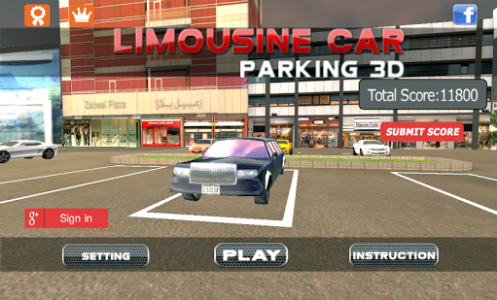 اسکرین شات بازی 3D LIMOUSINE CAR PARKING 1