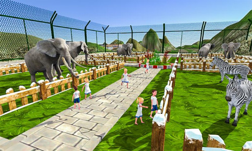 اسکرین شات بازی Wild Animal Zoo Transporter 3D 1