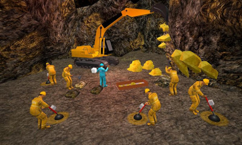اسکرین شات بازی Gold Mine Construction Zone 3D 2