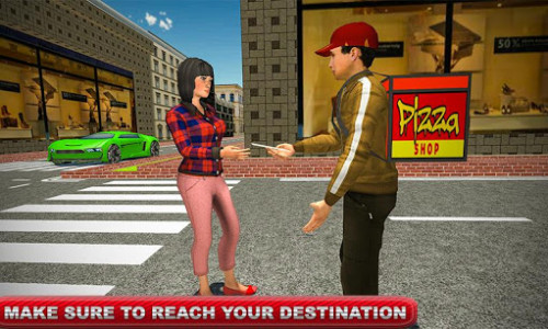 اسکرین شات بازی Virtual Moto Bike Delivery Boy: Pizza Car Driver 2