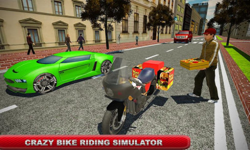 اسکرین شات بازی Virtual Moto Bike Delivery Boy: Pizza Car Driver 1