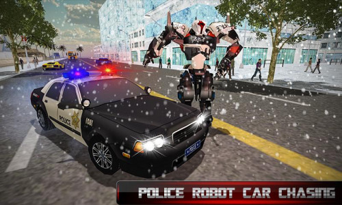 اسکرین شات بازی US Police Transform Robot Car 5