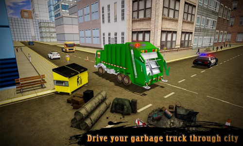 اسکرین شات بازی Real Robot Transformation Garbage Truck Driving 3D 2