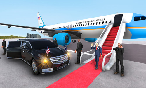 اسکرین شات 1 بازی US President Escort Helicopter