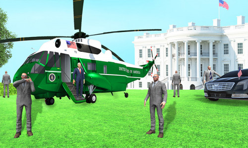 اسکرین شات بازی US President Escort Helicopter 3