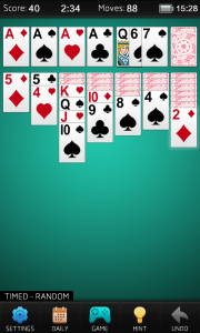 اسکرین شات بازی Solitaire 3