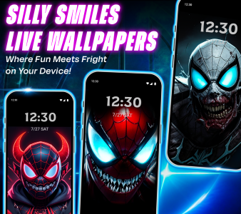 اسکرین شات برنامه Silly Smiles Live Wallpapers 1