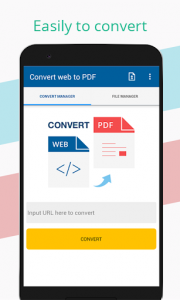 اسکرین شات برنامه Convert web to PDF 1