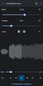 اسکرین شات 1 برنامه تغییر دهنده سرعت موسیقی - Music Speed Changer