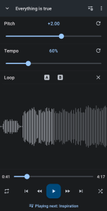 اسکرین شات 1 برنامه تغییر دهنده سرعت موسیقی - Music Speed Changer