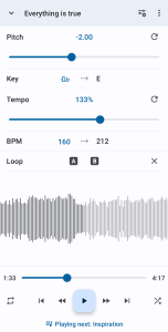 اسکرین شات 8 برنامه تغییر دهنده سرعت موسیقی - Music Speed Changer