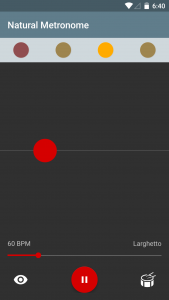 اسکرین شات برنامه Natural Metronome 2