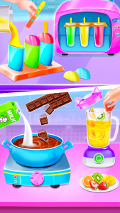 اسکرین شات بازی Unicorn Ice cream Pop game 1