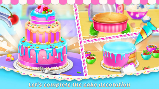 اسکرین شات برنامه Sweet Bakery - Girls Cake Game 5