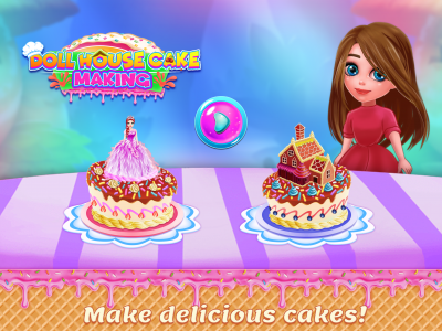 اسکرین شات بازی Doll House Cake Maker Game 3