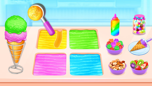 اسکرین شات 1 برنامه Ice Cream Cone-Ice Cream Games