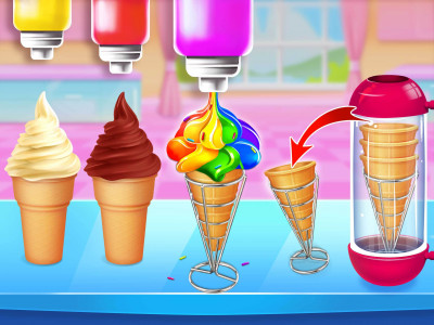 اسکرین شات برنامه Ice Cream Cone-Ice Cream Games 1