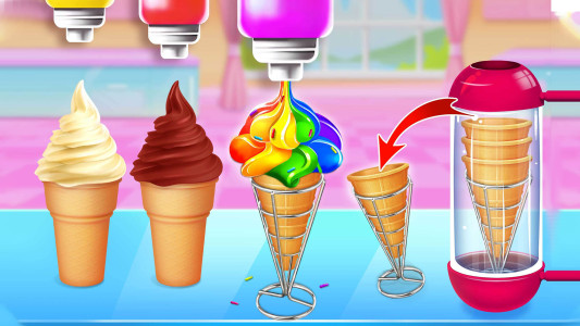 اسکرین شات 2 برنامه Ice Cream Cone-Ice Cream Games