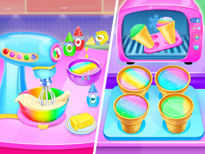 اسکرین شات برنامه Ice Cream Cone-Ice Cream Games 3