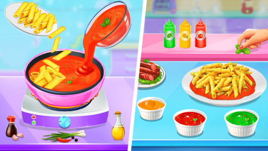 اسکرین شات برنامه Make Pasta Cooking Girls Games 2