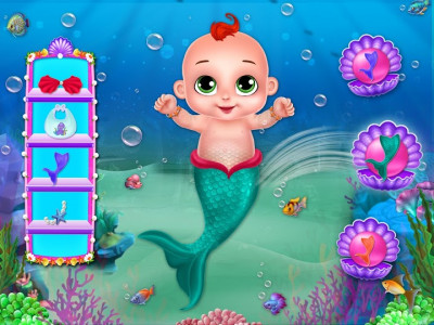 اسکرین شات بازی Mermaid Baby Care-Mermaid Game 7