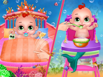 اسکرین شات بازی Mermaid Baby Care-Mermaid Game 5