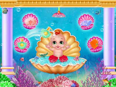 اسکرین شات بازی Mermaid Baby Care-Mermaid Game 4