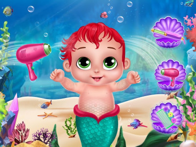 اسکرین شات بازی Mermaid Baby Care-Mermaid Game 3