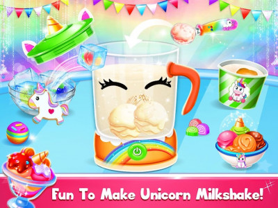 اسکرین شات برنامه Unicorn Milkshake Maker Chef 7