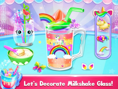 اسکرین شات برنامه Unicorn Milkshake Maker Chef 4