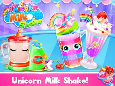 اسکرین شات برنامه Unicorn Milkshake Maker Chef 1