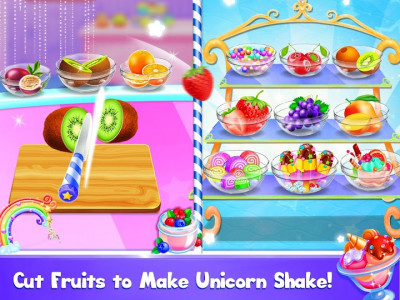 اسکرین شات برنامه Unicorn Milkshake Maker Chef 5