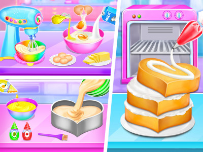 اسکرین شات برنامه Cake Maker: Making Cake Games 1