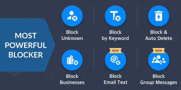اسکرین شات 2 برنامه Spam Blocker, SMS - Mezo AI
