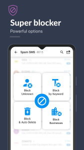 اسکرین شات 4 برنامه Spam Blocker, SMS - Mezo AI