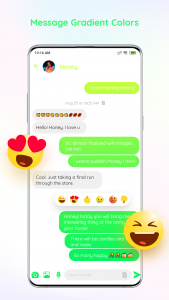 اسکرین شات برنامه Messenger Color - SMS 3