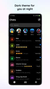 اسکرین شات برنامه Messenger Color - SMS 2