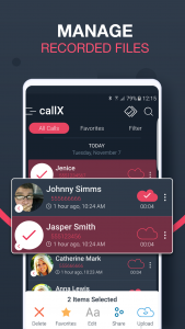 اسکرین شات برنامه Call Recorder - callX 3