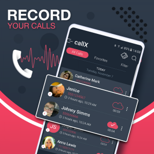 اسکرین شات برنامه Call Recorder - callX 1