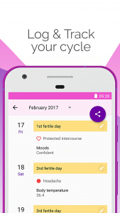 اسکرین شات 5 برنامه Period and Ovulation Tracker