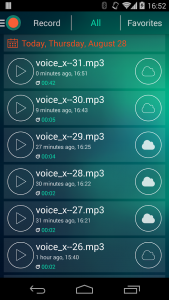 اسکرین شات برنامه Voice Recorder - Dictaphone 3