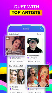 اسکرین شات 3 برنامه Smule: Sing Karaoke & Music
