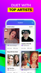 اسکرین شات 5 برنامه Smule: Sing Karaoke & Music