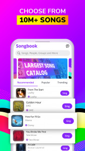 اسکرین شات برنامه Smule: Karaoke, Sing & Record 1