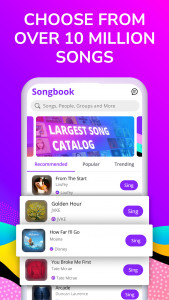 اسکرین شات برنامه Smule: Karaoke, Sing & Record 1